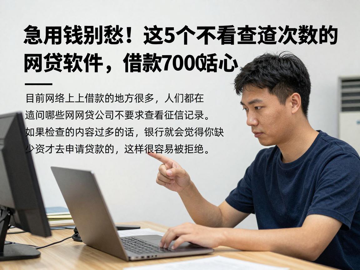 急用钱别愁！这5个不看查询次数的网贷软件，借款7000服务超贴心