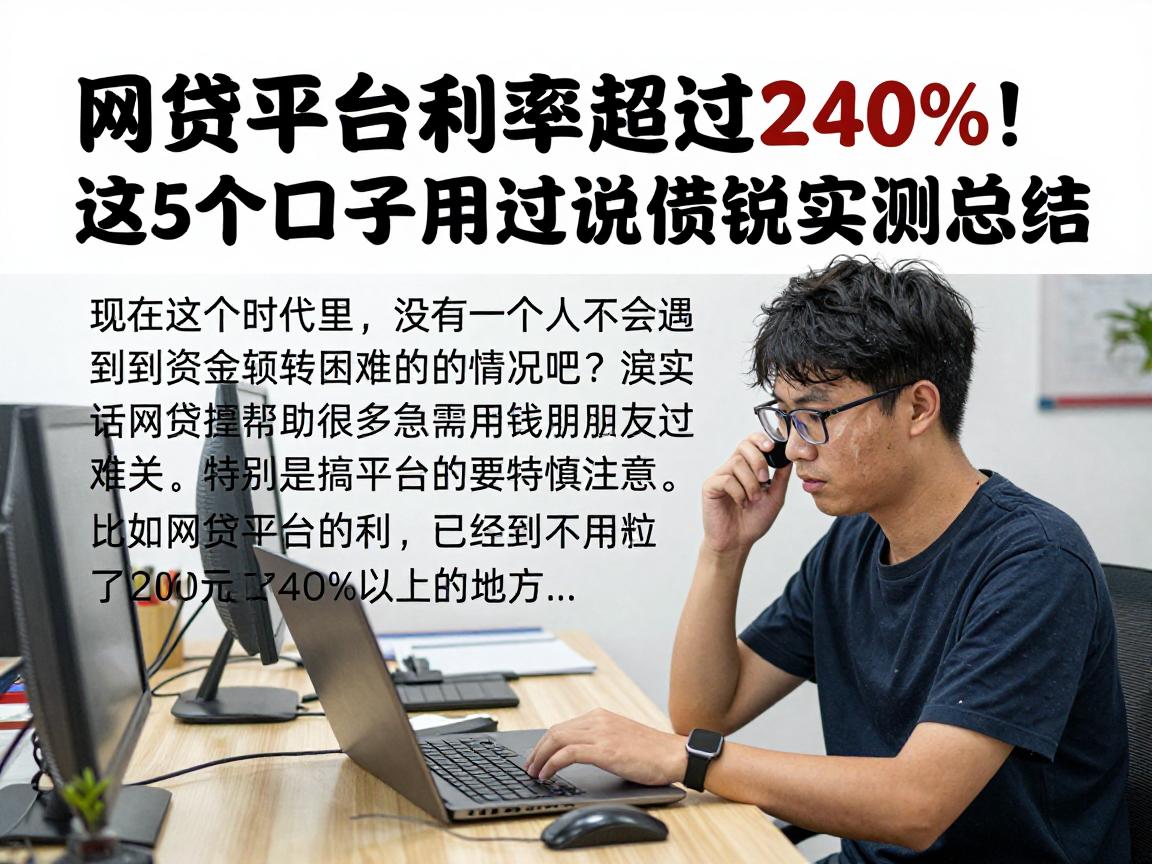 网贷平台利率超过240%!这5个口子用过都说顺畅,2000元借款实测总结