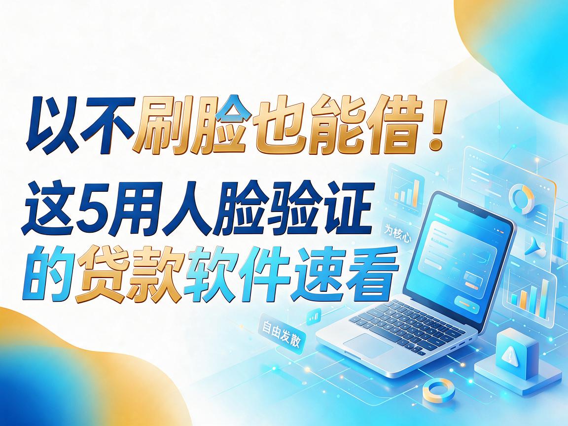 不刷脸也能借！这5款不用人脸验证的贷款软件速看