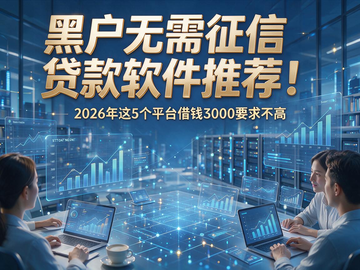 黑户无需征信贷款软件推荐!2026年这5个平台借钱3000要求不高