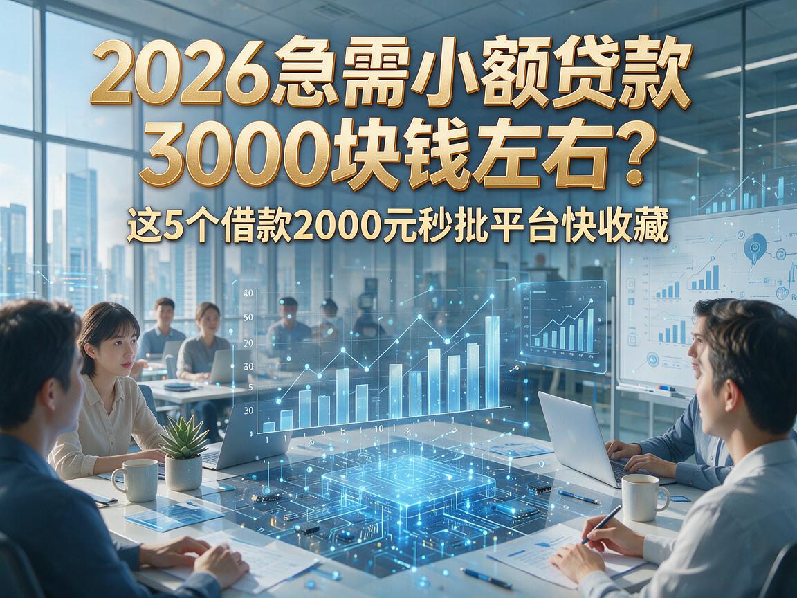 2026急需小额贷款3000块钱左右?这5个借款2000元秒批平台快收藏!