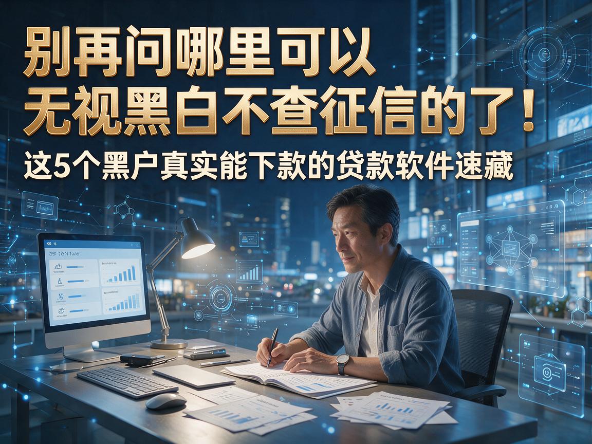 别再问哪里可以无视黑白不查征信的了！这5个黑户真实能下款的贷款软件速藏