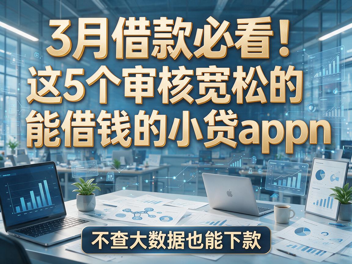 3月借款必看！这5个审核宽松的能借钱的小贷app，不查大数据也能下款