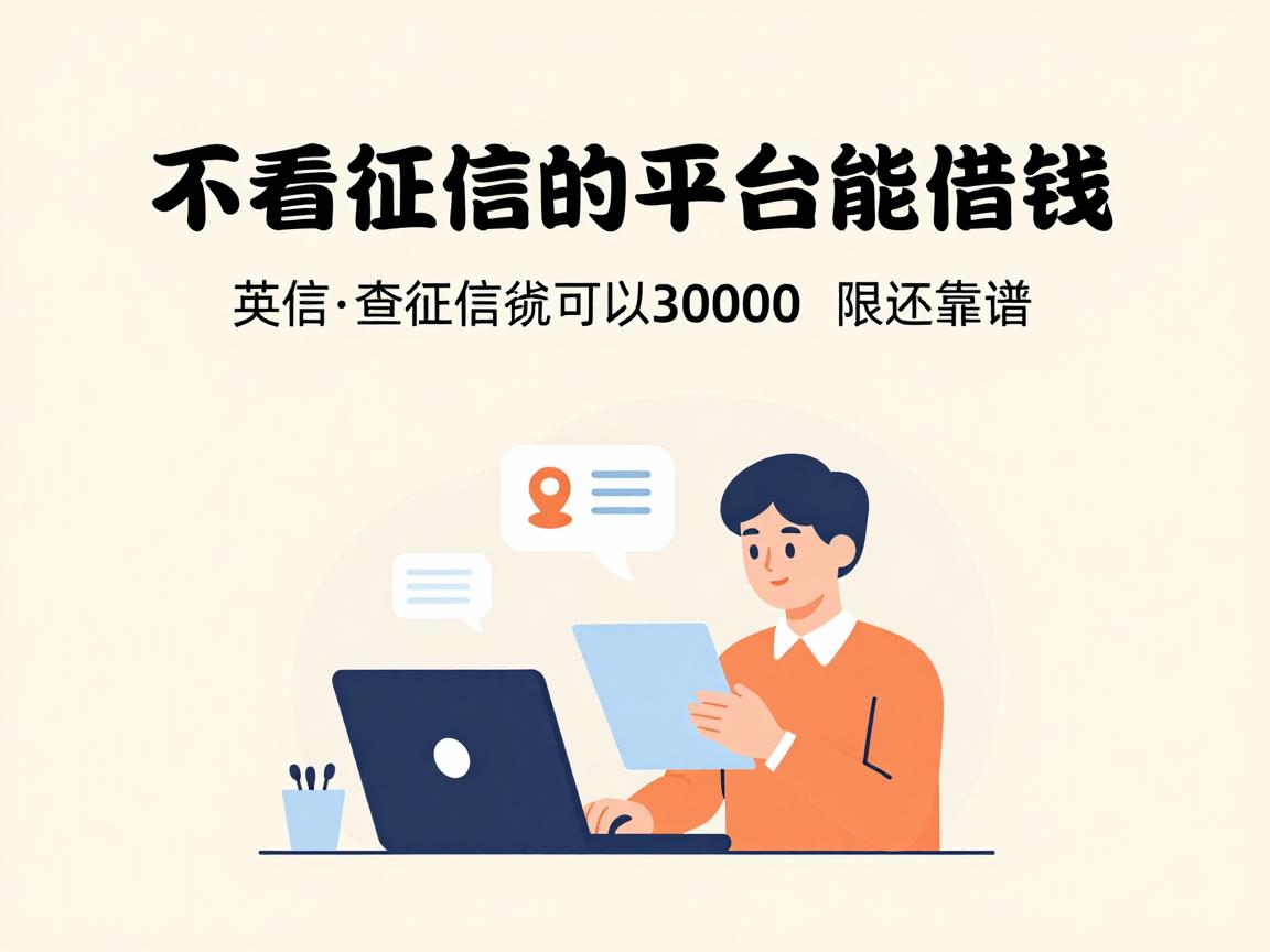 黑户速抢！这五个不看征信的平台能借钱，3000元借款名额有限还靠谱