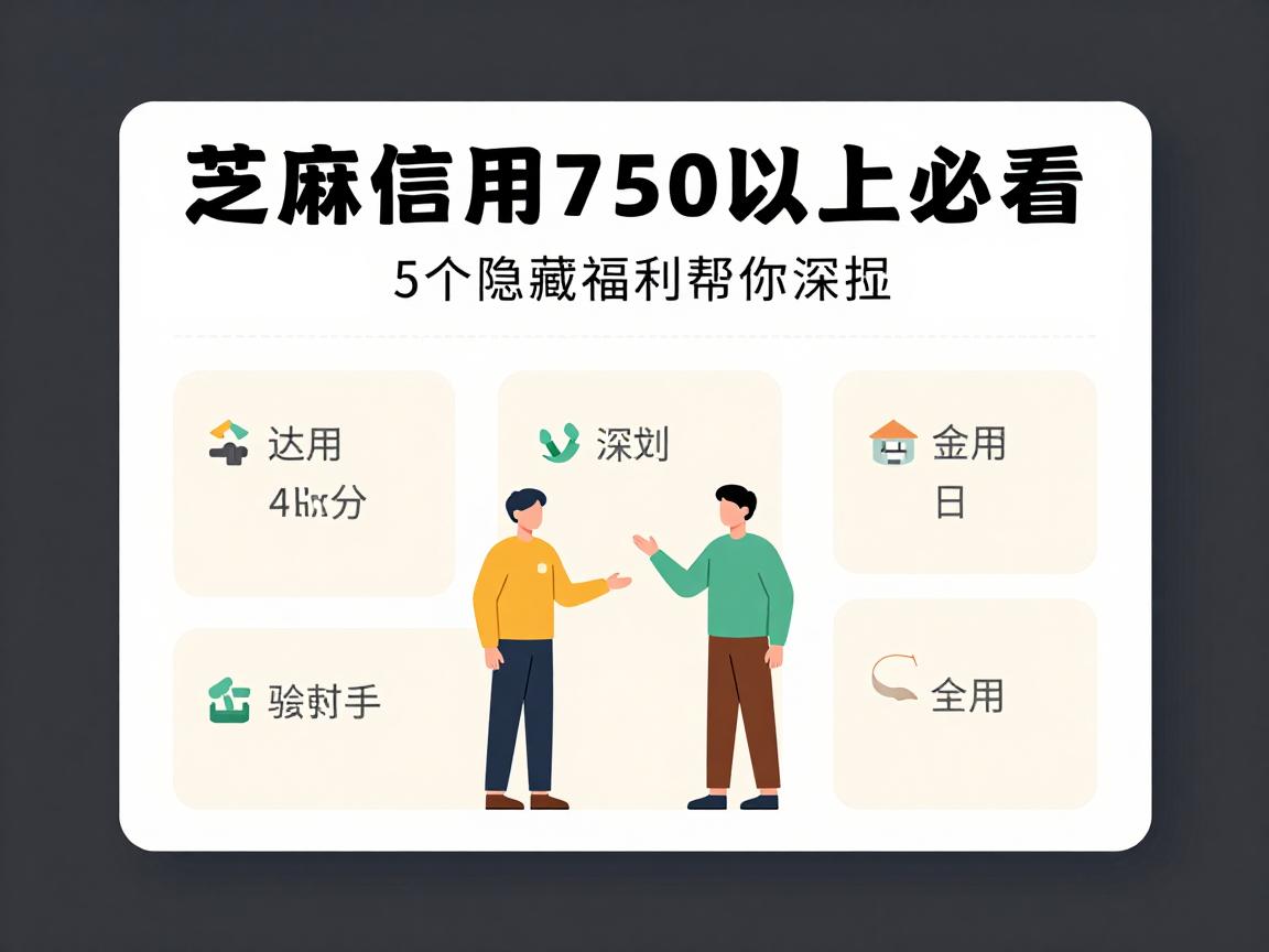 芝麻信用750以上必看!这5个隐藏福利帮你深挖,一个比一个实用