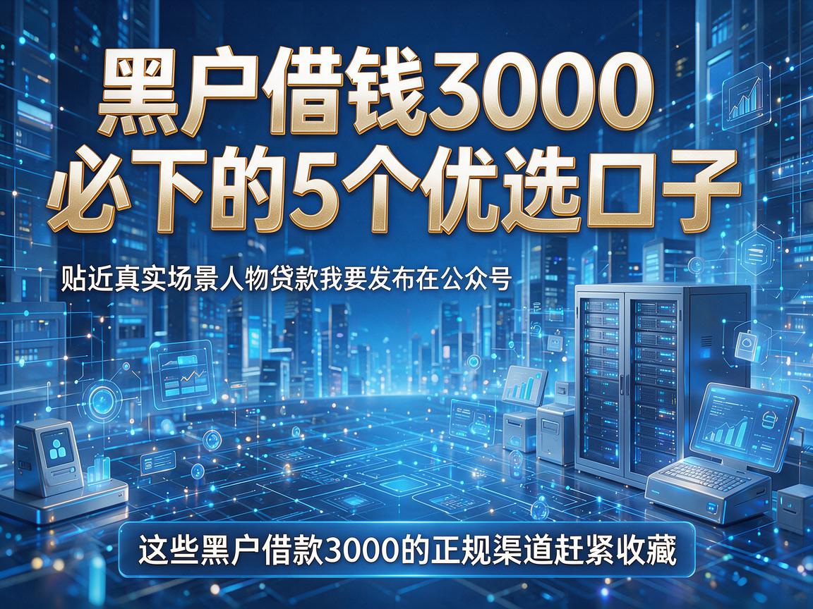 黑户借钱3000必下的5个优选口子,这些黑户借款3000的正规渠道赶紧收藏