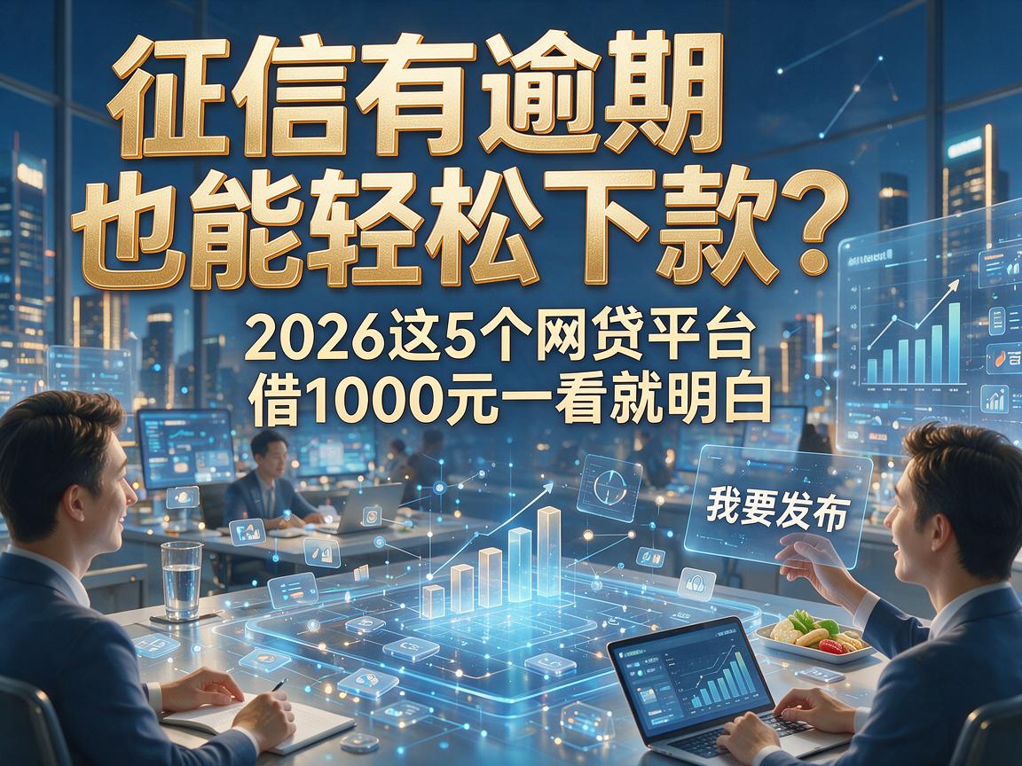 征信有逾期也能轻松下款？2026这5个网贷平台借1000元一看就明白！