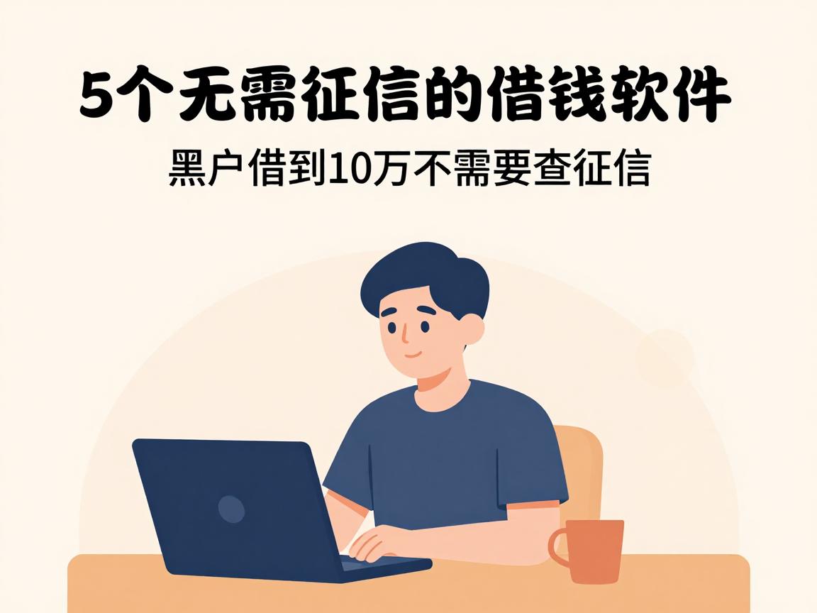 黑户专属！5个无需征信的借钱软件，快速借到10万不查征信