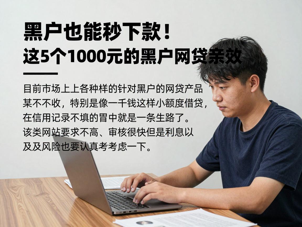 黑户也能秒下款！这5个1000元的黑户网贷亲测有效