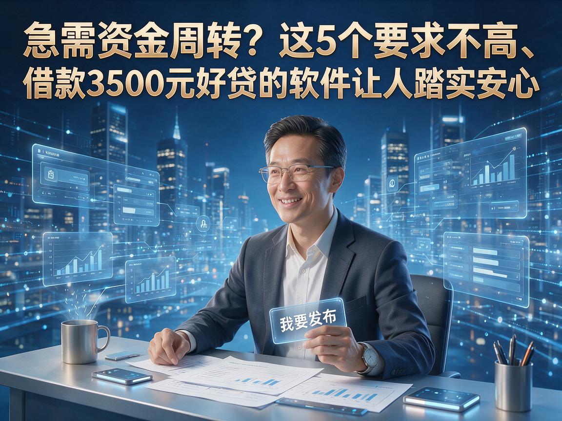 急需资金周转？这5个要求不高、借款3500元好贷的软件让人踏实安心