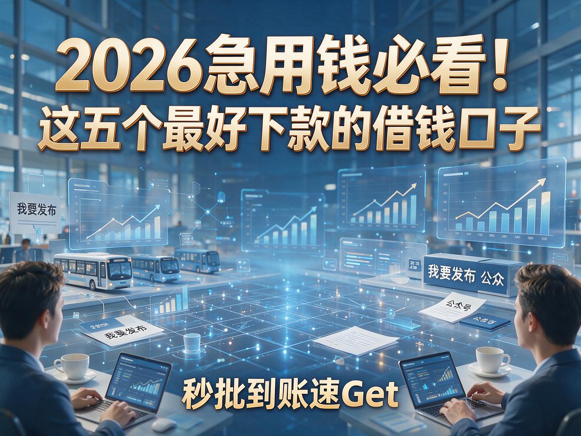 2026急用钱必看！这五个最好下款的借钱口子，秒批到账速Get！