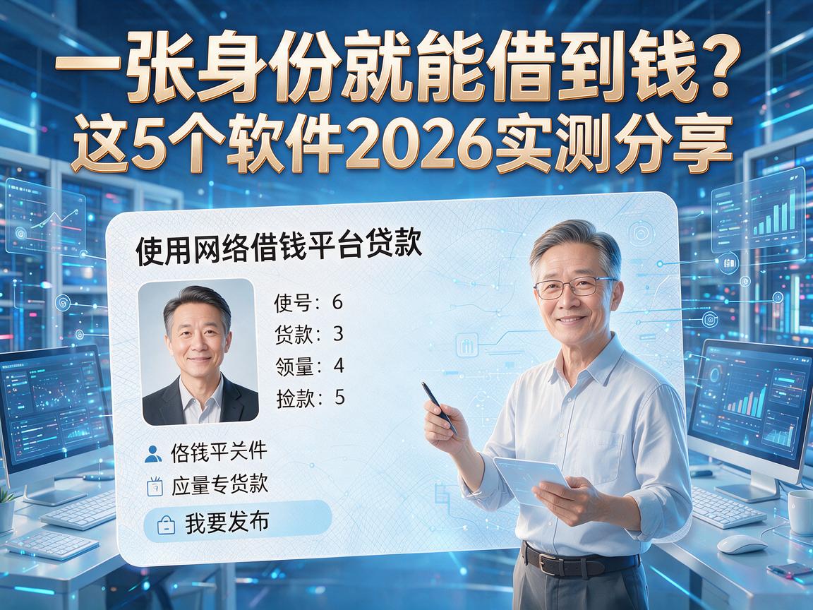 一张身份证就能借到钱？这5个软件2026实测分享！