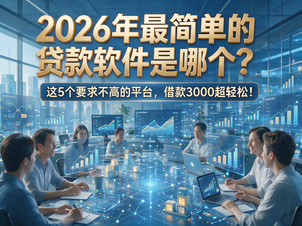 2026年最简单的贷款软件是哪个?这5个要求不高的平台,借款3000超轻松!