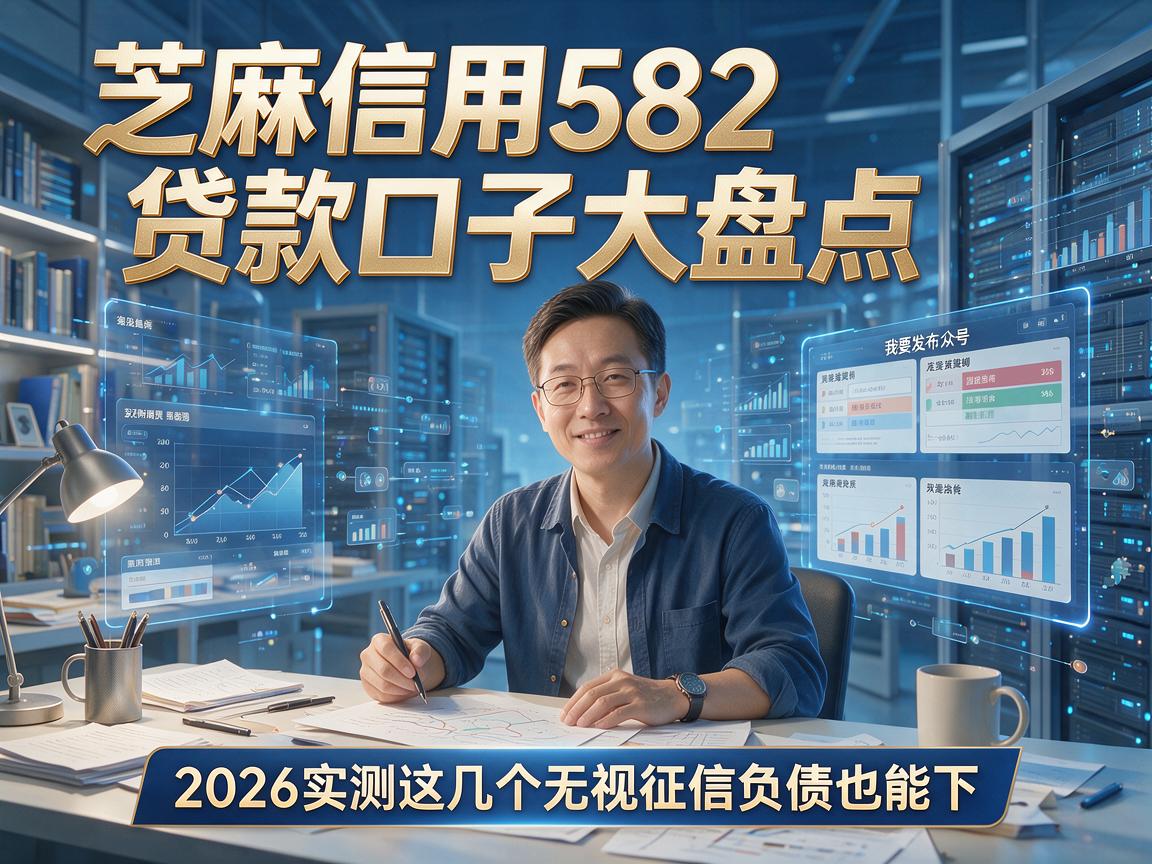 芝麻信用582贷款口子大盘点，2026实测这几个无视征信负债也能下