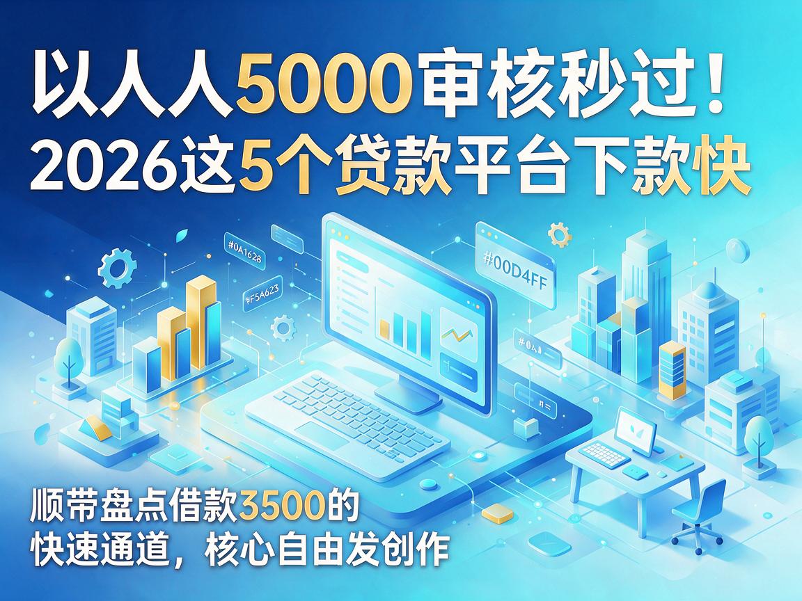 人人5000审核秒过！2026这5个贷款平台下款快，顺带盘点借款3500的快速通道