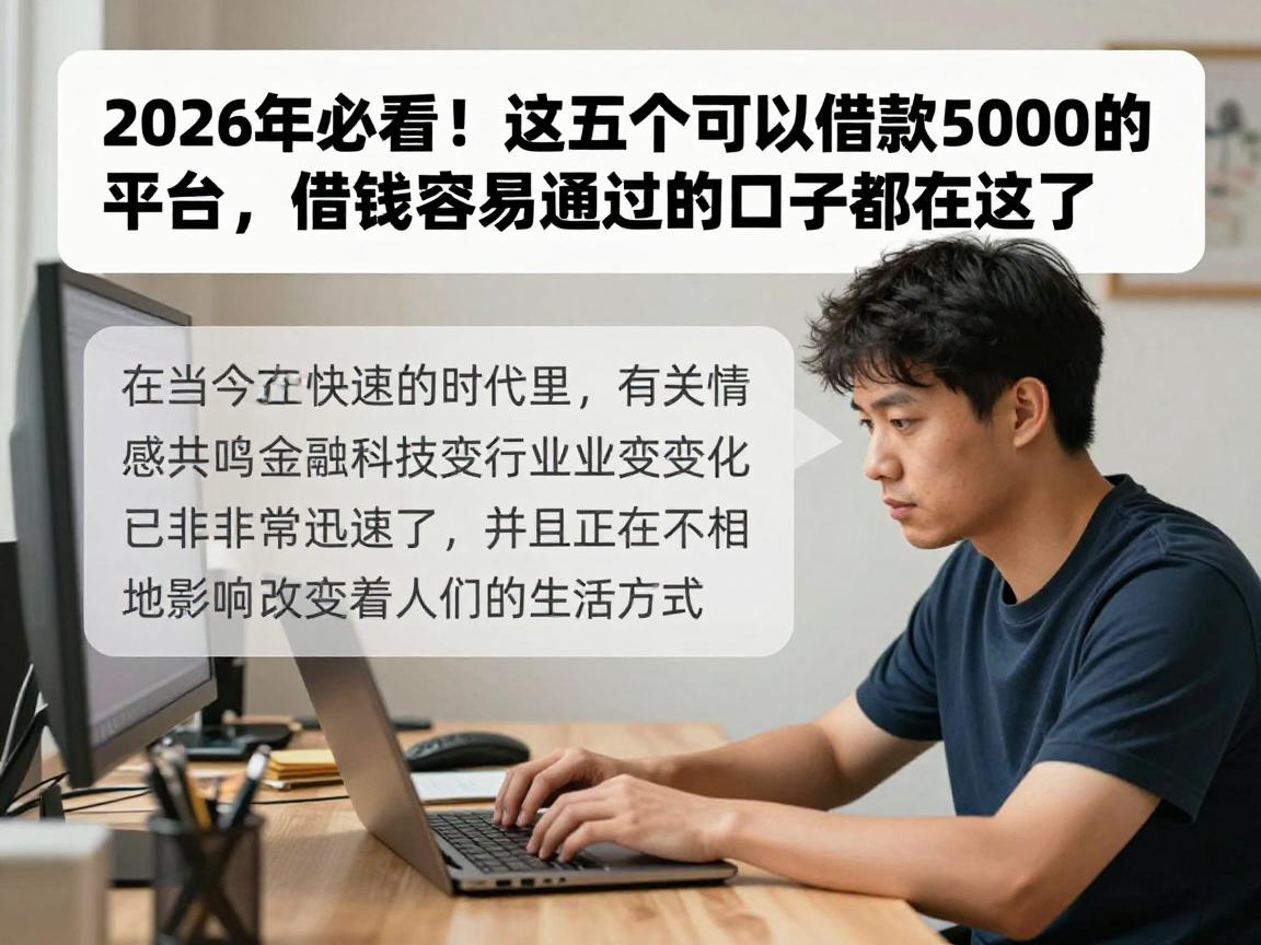 2026年必看！这五个可以借款5000的平台，借钱容易通过的口子都在这了