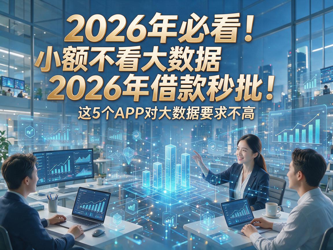2026年必看！小额不看大数据2026年借款秒批，这5个APP对大数据要求不高