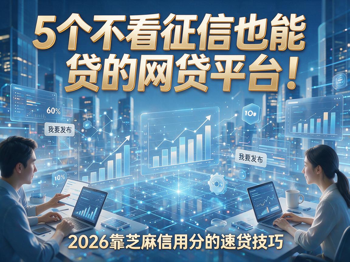 5个不看征信也能贷的网贷平台！2026靠芝麻信用分的速贷技巧