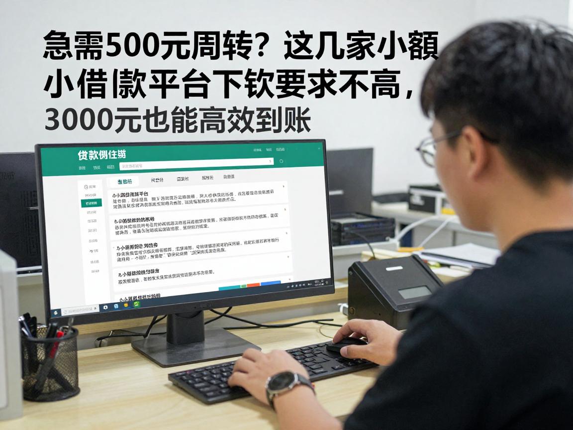急需500元周转？这几家小额借款平台下款要求不高，3000元也能高效到账