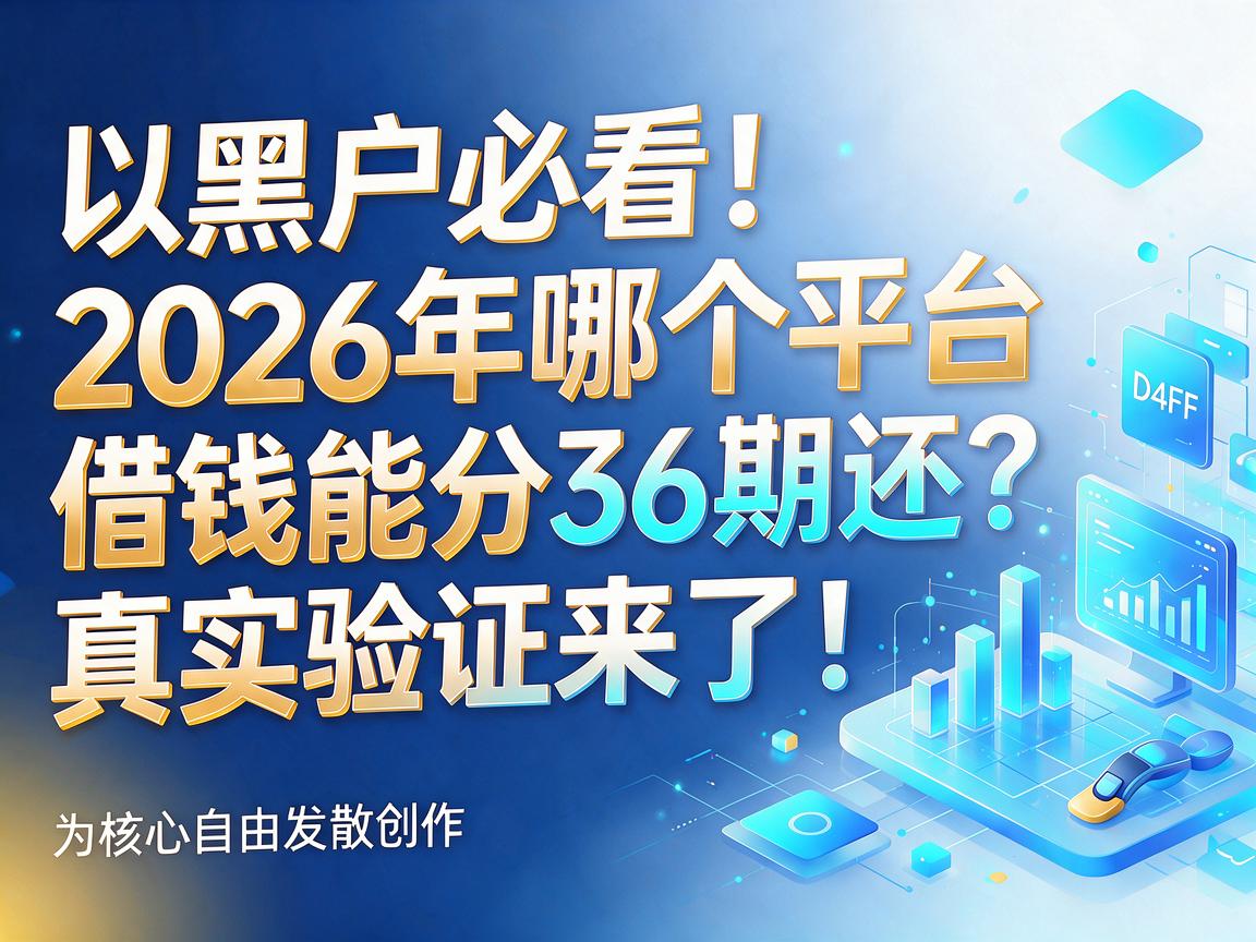 黑户必看!2026年哪个平台借钱能分36期还?真实验证来了!