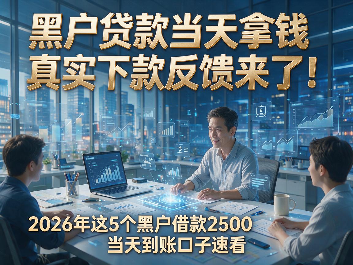 黑户贷款当天拿钱真实下款反馈来了！2026年这5个黑户借款2500当天到账口子速看
