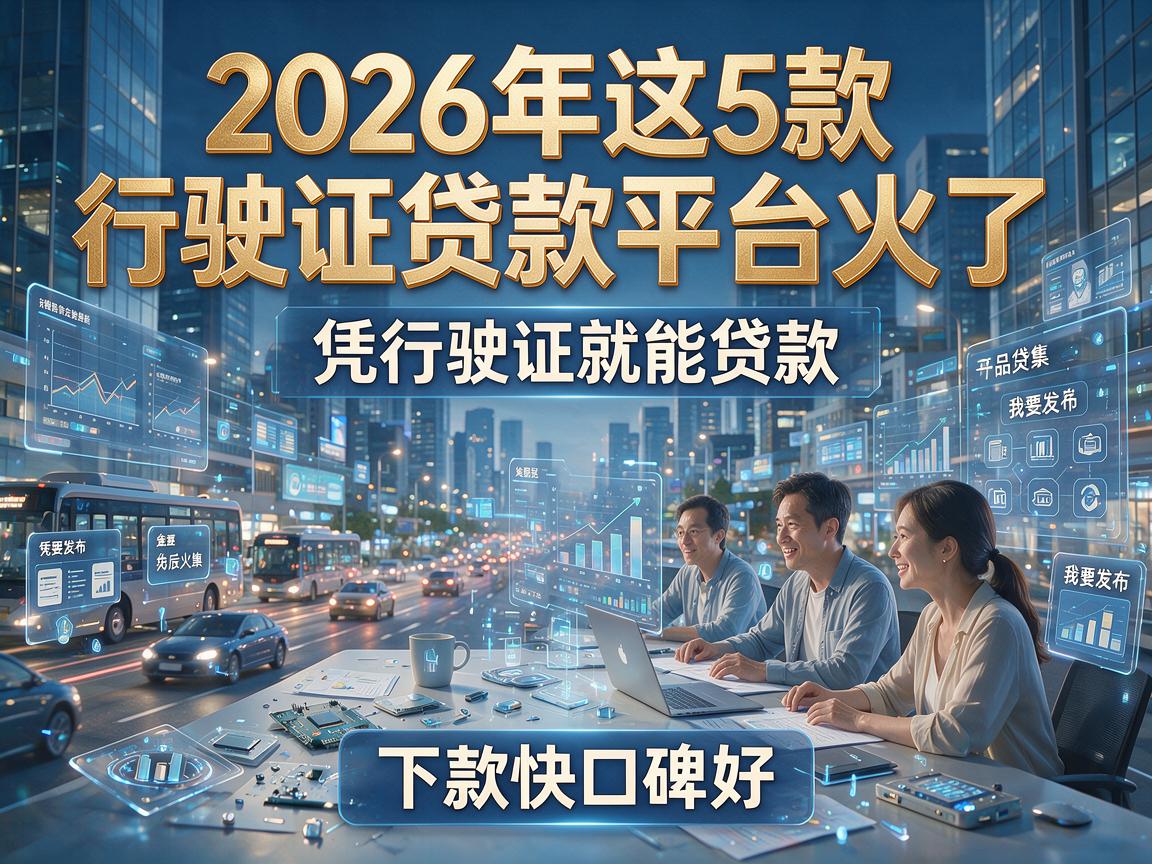 2026年这5款行驶证贷款平台火了,凭行驶证就能贷款,下款快口碑好!
