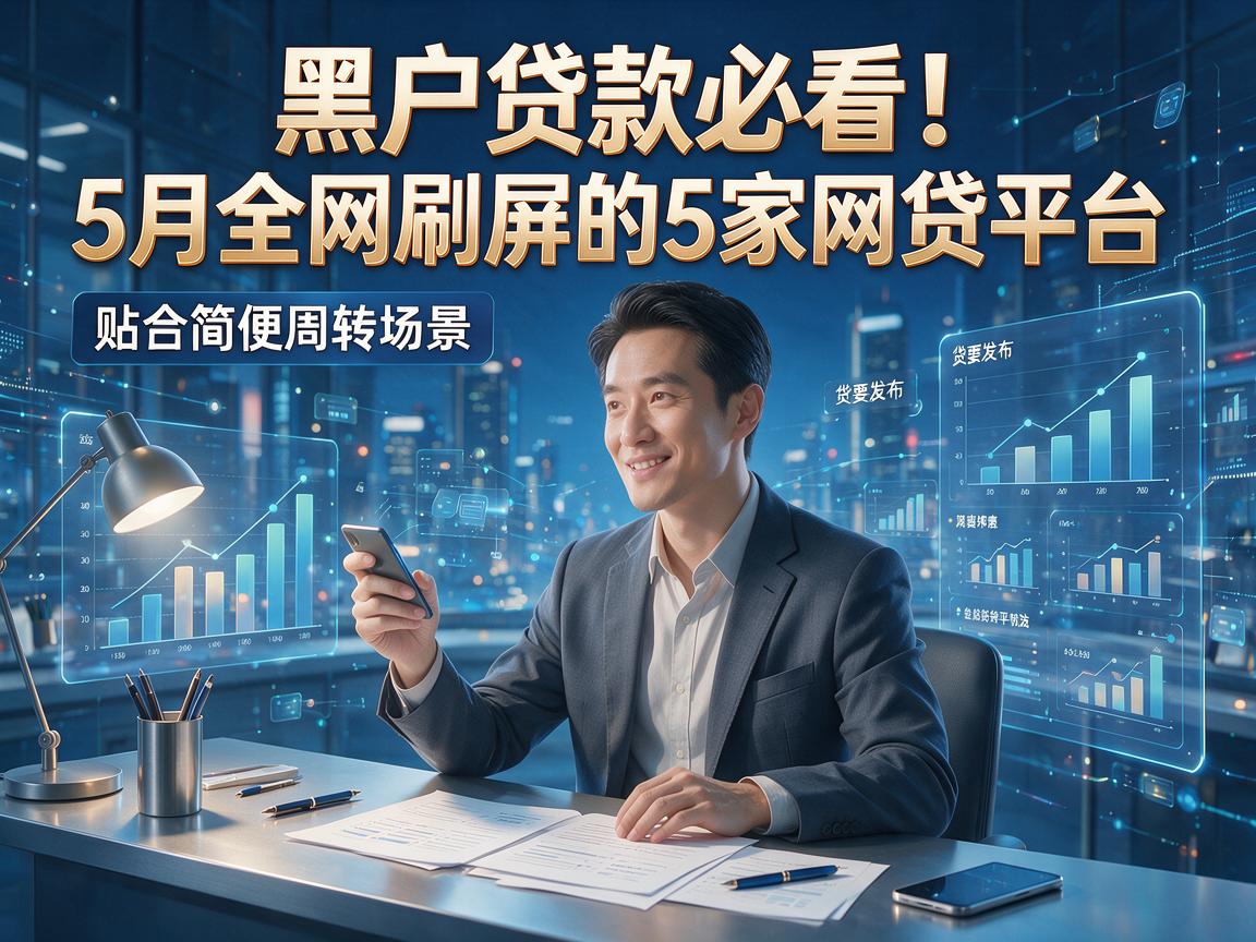 黑户贷款必看！5月全网刷屏的5家网贷平台，贴合简便周转场景