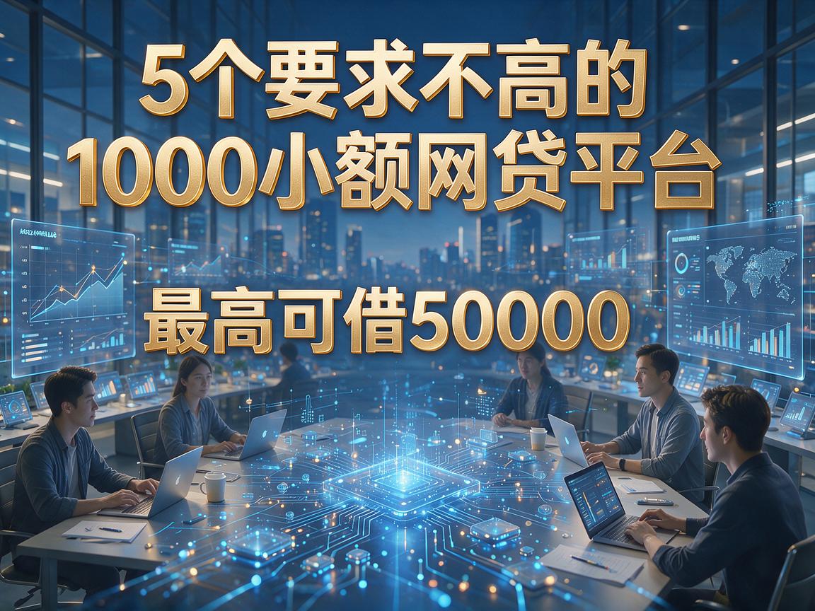 5个要求不高的1000小额网贷平台,最高可借50000
