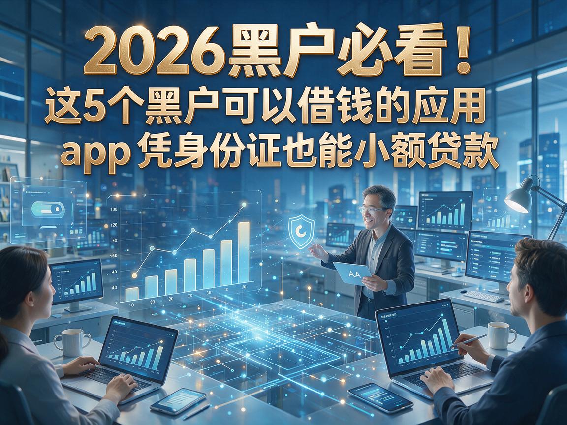 2026黑户必看!这5个黑户可以借钱的应用app凭身份证也能小额贷款