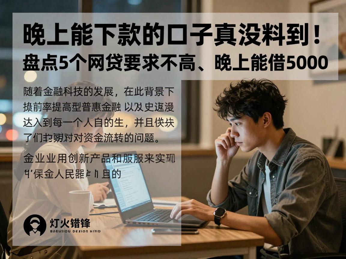 晚上能下款的口子真没料到！盘点5个网贷要求不高、晚上能借5000
