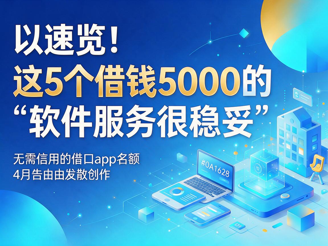 速览!这5个借钱5000的软件服务很稳妥,无需信用的借口app名额4月告罄在即