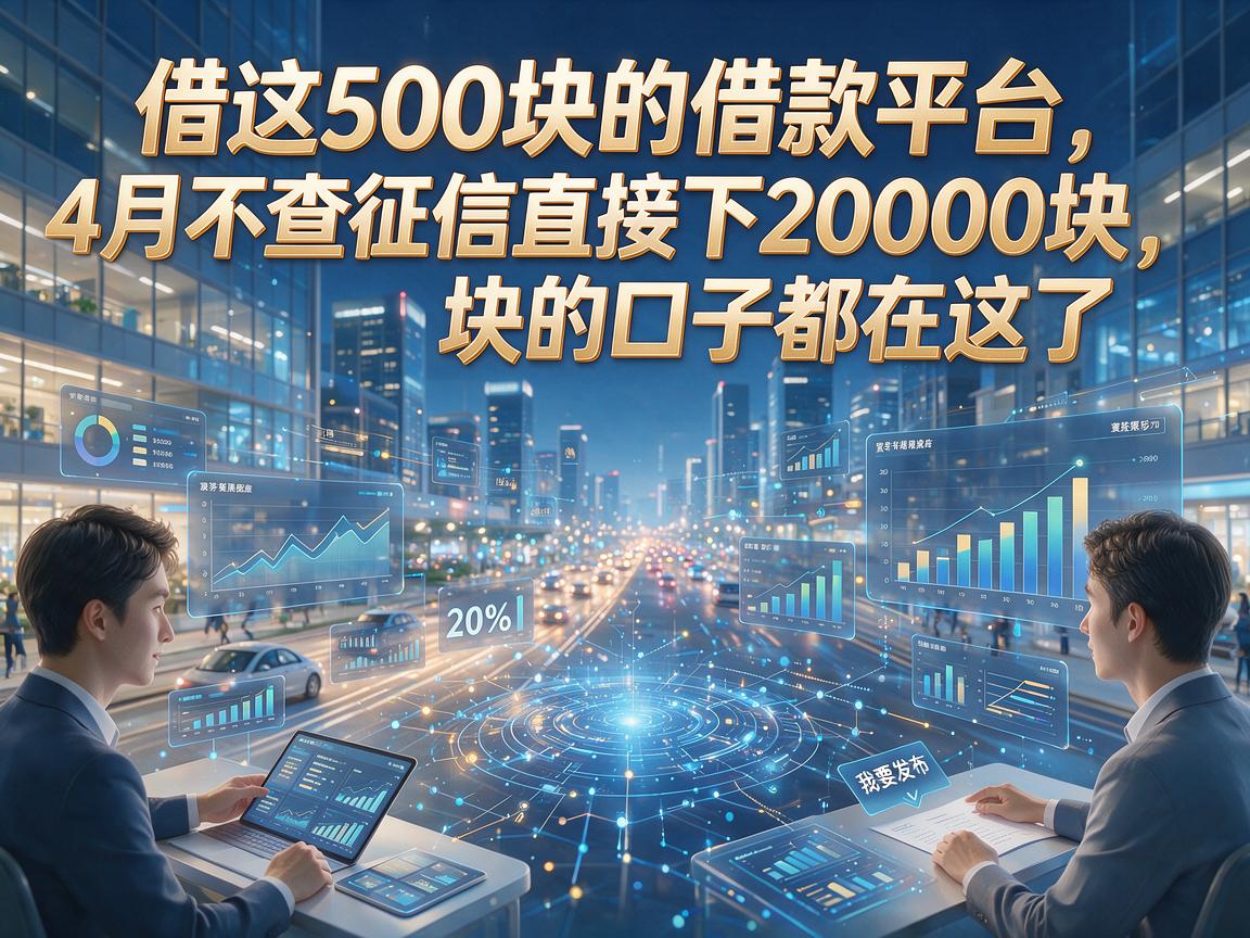 借这500块的借款平台，4月不查征信直接下20000块的口子都在这了