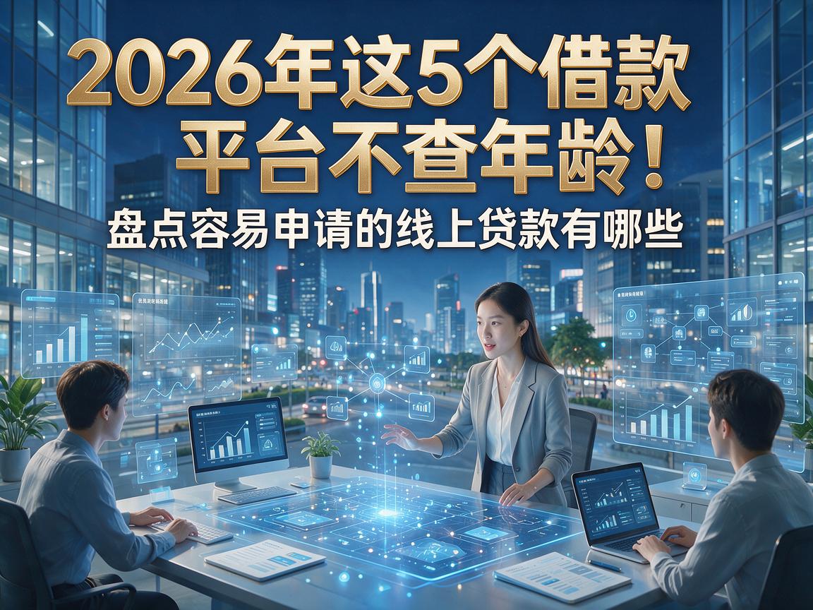 2026年这5个借款平台不查年龄！盘点容易申请的线上贷款有哪些