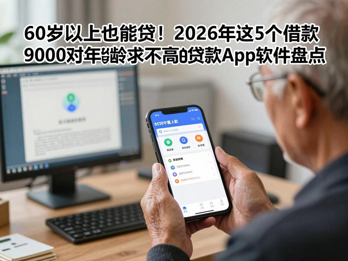 60岁以上也能贷！2026年这5个借款9000对年龄要求不高的贷款App软件盘点