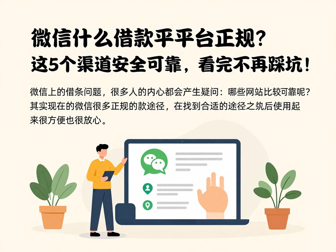 微信什么借款平台正规？这5个渠道安全可靠，看完不再踩坑！