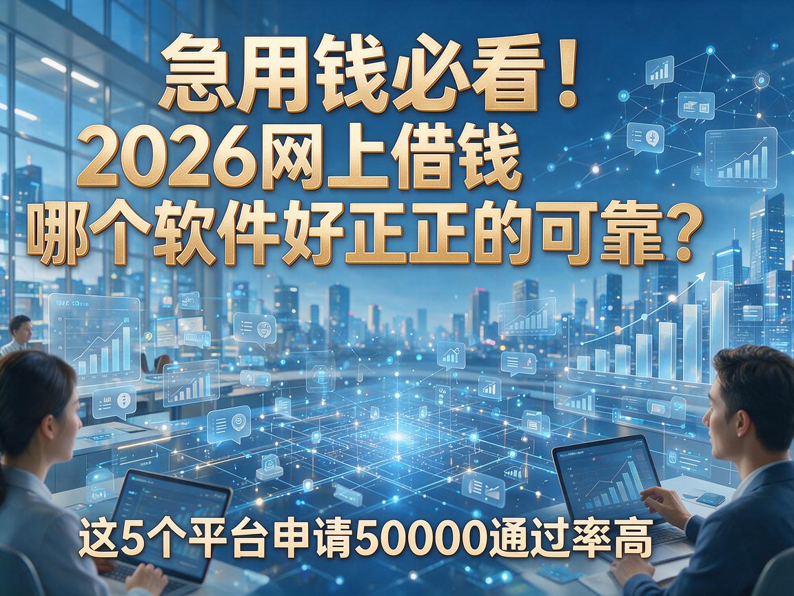 急用钱必看！2026网上借钱哪个软件好正规的可靠？这5个平台申请50000通过率高