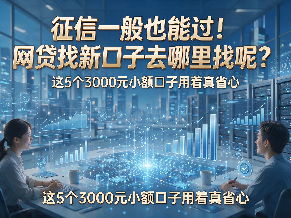 征信一般也能过!网贷找新口子去哪里找呢?这5个3000元小额口子用着真省心