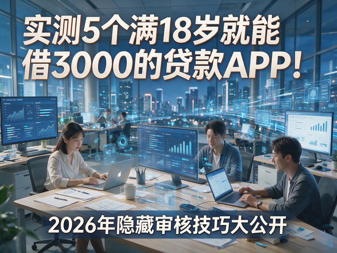 实测5个满18岁就能借3000的贷款APP!2026年隐藏审核技巧大公开