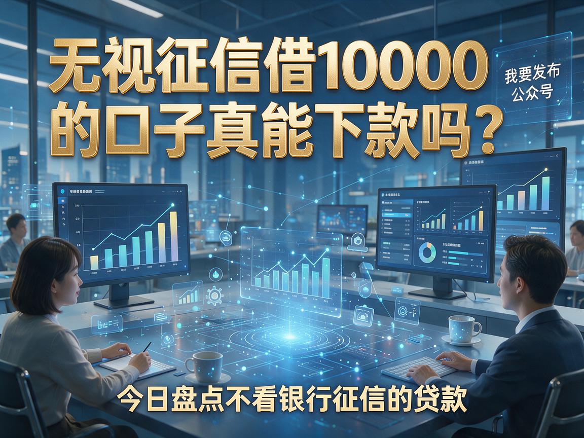 无视征信借10000的口子真能下款吗？今日盘点不看银行征信的贷款