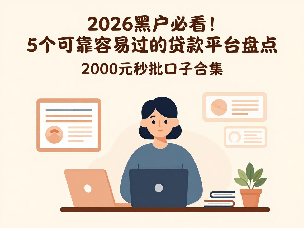 2026黑户必看!5个可靠容易过的贷款平台盘点,2000元秒批口子合集