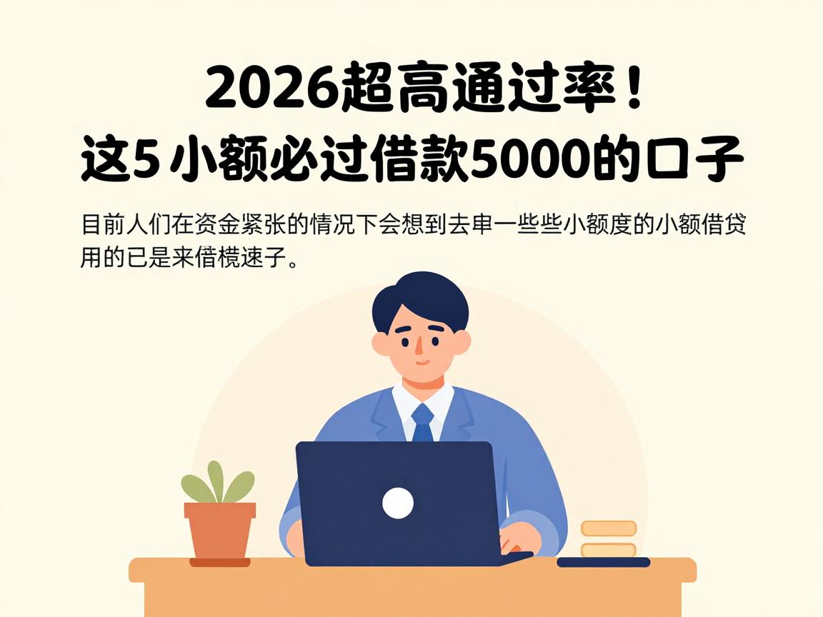 2026超高通过率！这5个小额必过借款5000的口子，急用钱速看