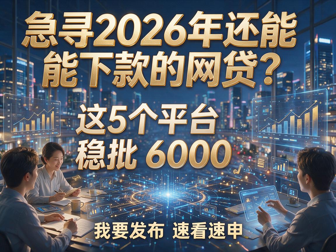 急寻2026年还能下款的网贷？这5个平台稳批6000，速看速申！
