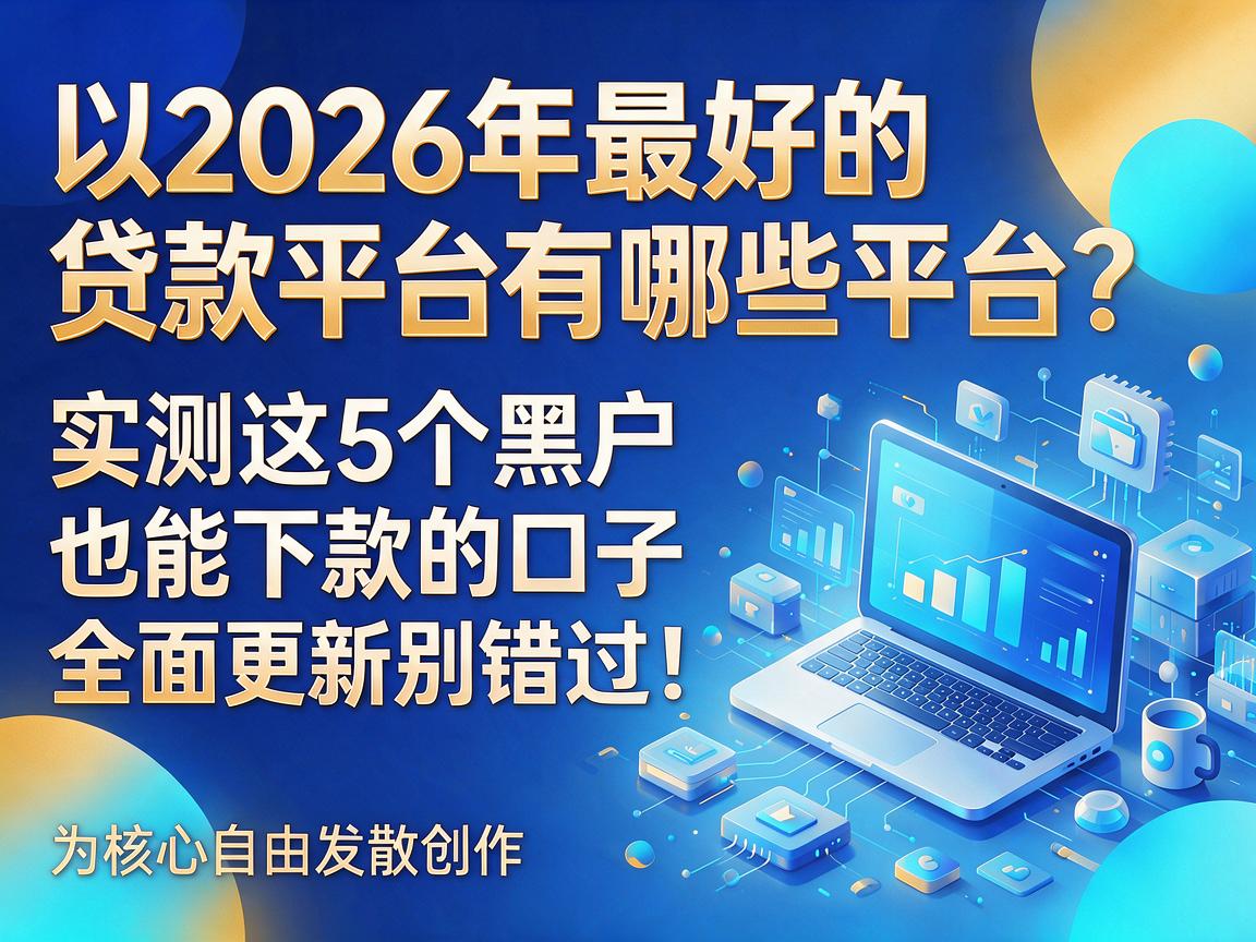 2026年最好的贷款平台有哪些平台?实测这5个黑户也能下款的口子,全面更新别错过!