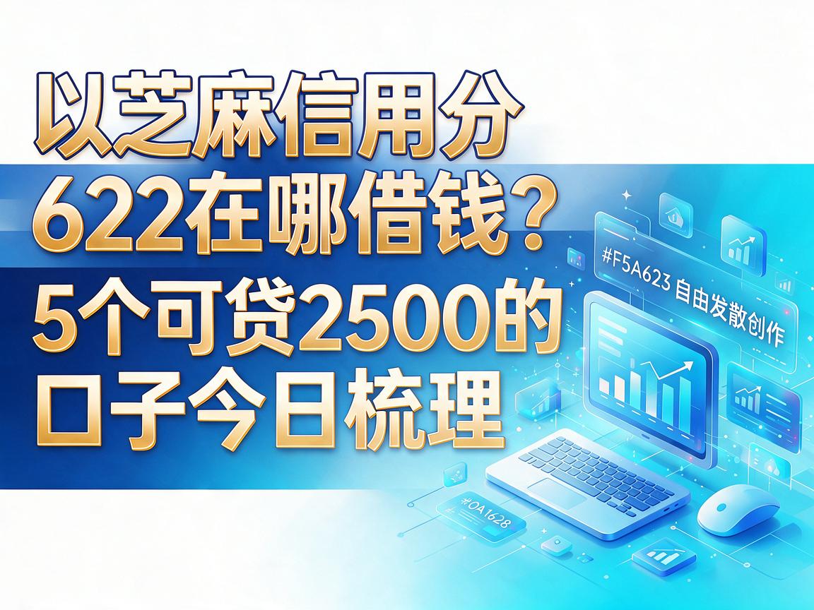 芝麻信用分622在哪借钱？5个可贷2500的口子今日梳理