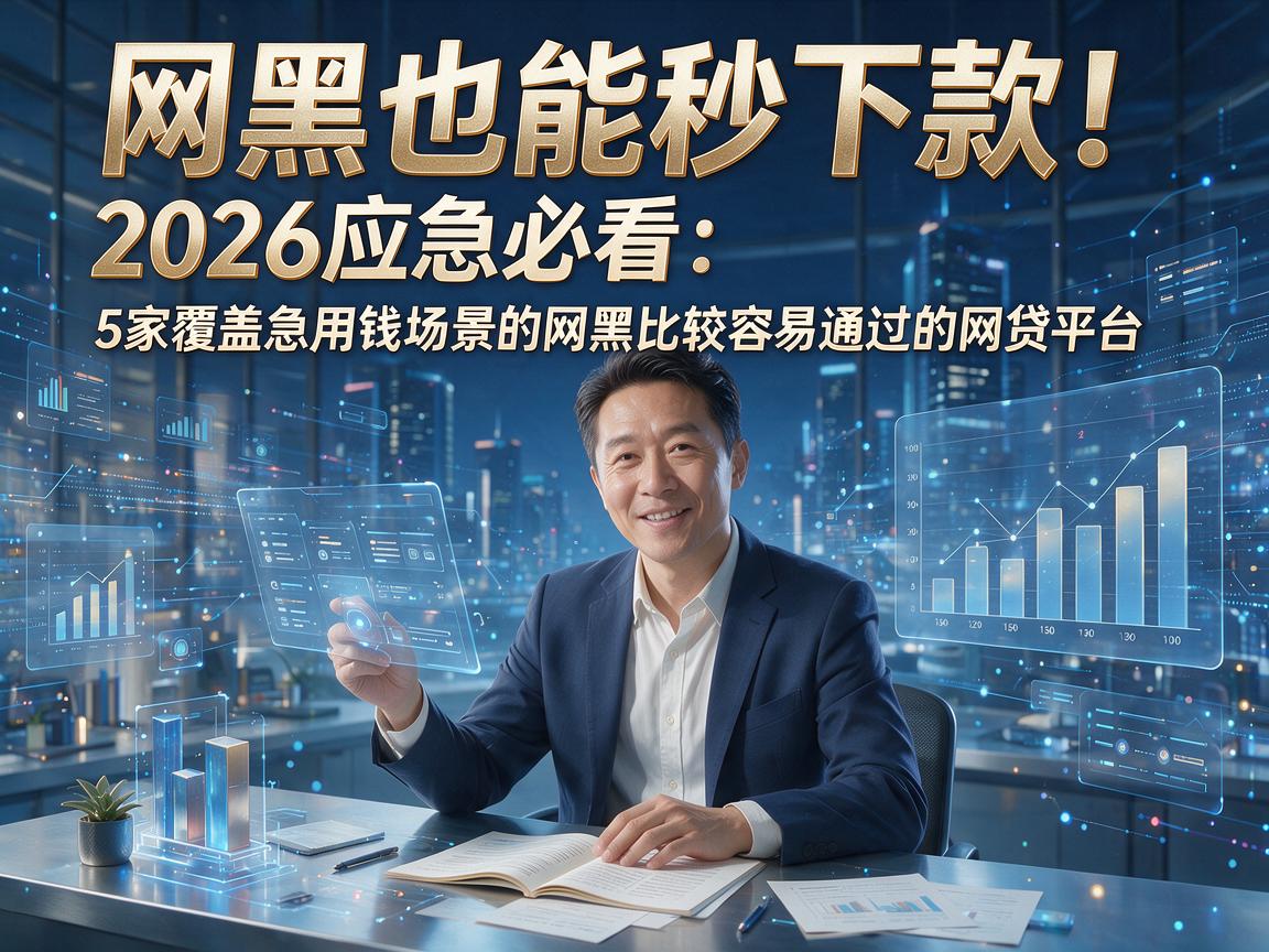 网黑也能秒下款！2026应急必看：5家覆盖急用钱场景的网黑比较容易通过的网贷平台