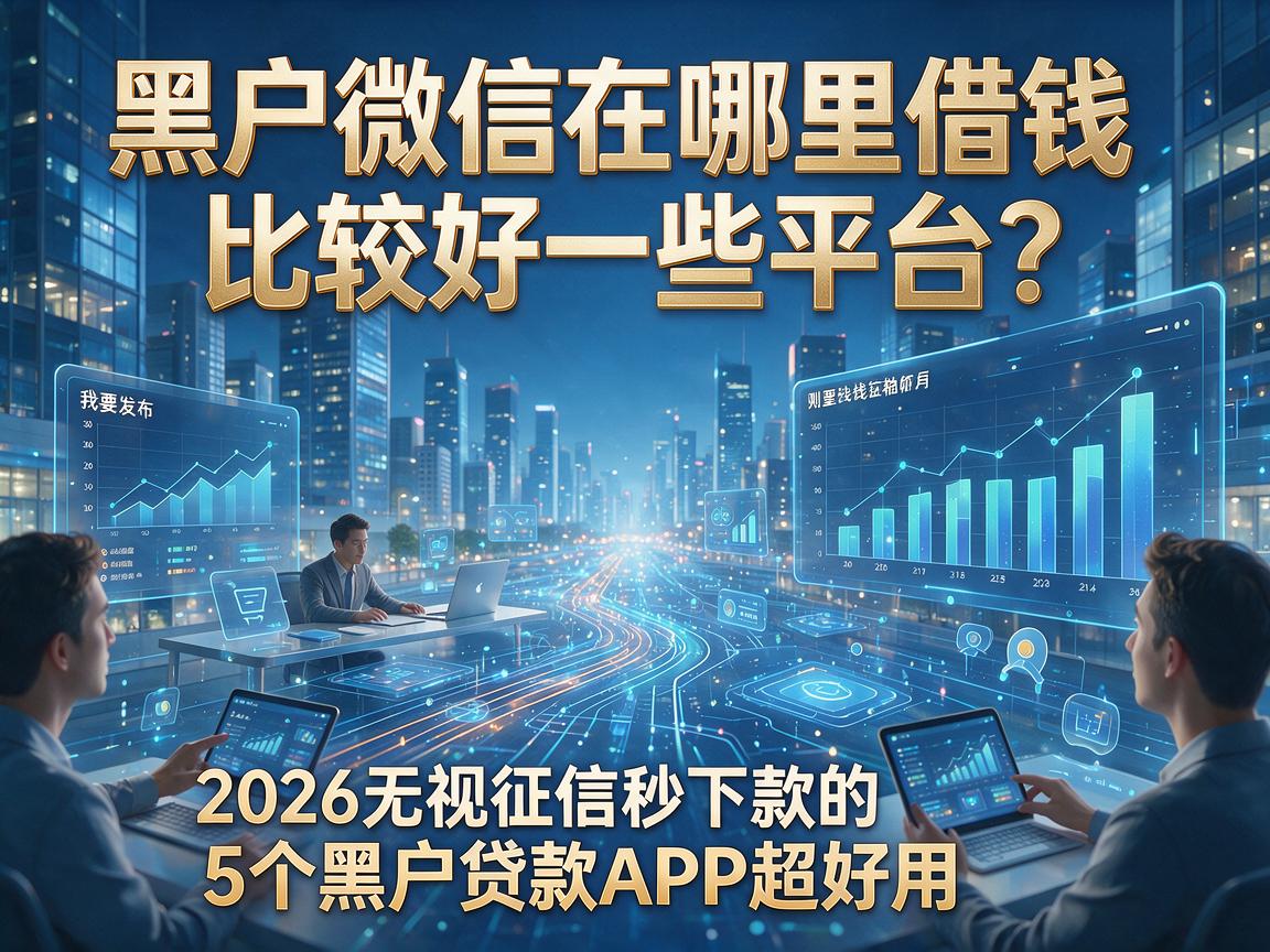 黑户微信在哪里借钱比较好一些平台?2026无视征信秒下款的5个黑户贷款APP超好用