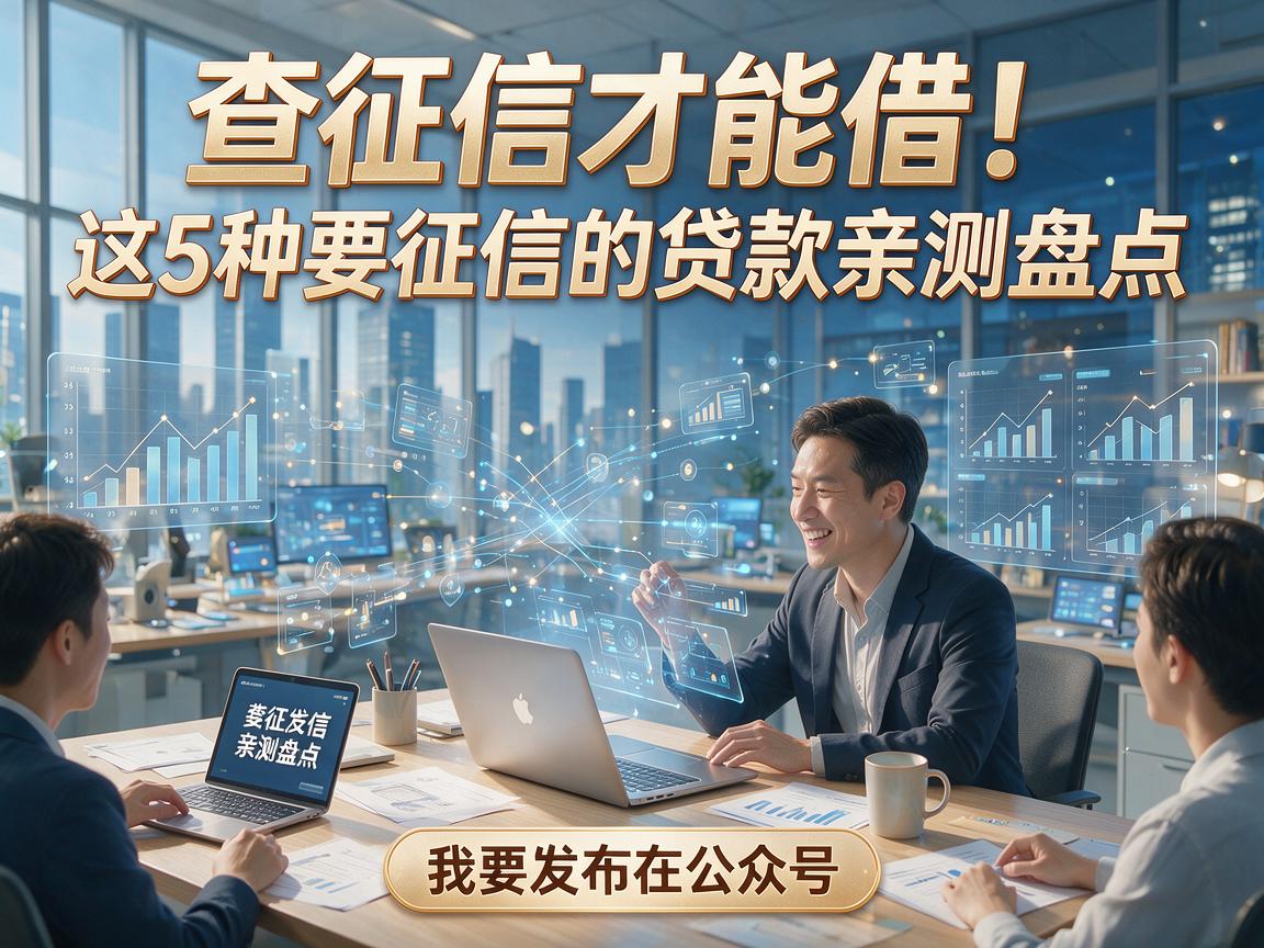 查征信才能借！这5种要征信的贷款亲测盘点