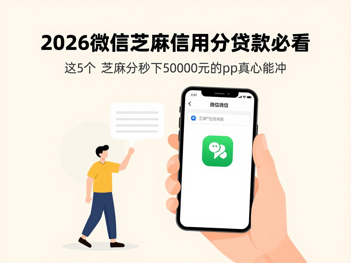 2026微信芝麻信用分贷款必看！这5个凭芝麻分秒下50000元的App真心能冲