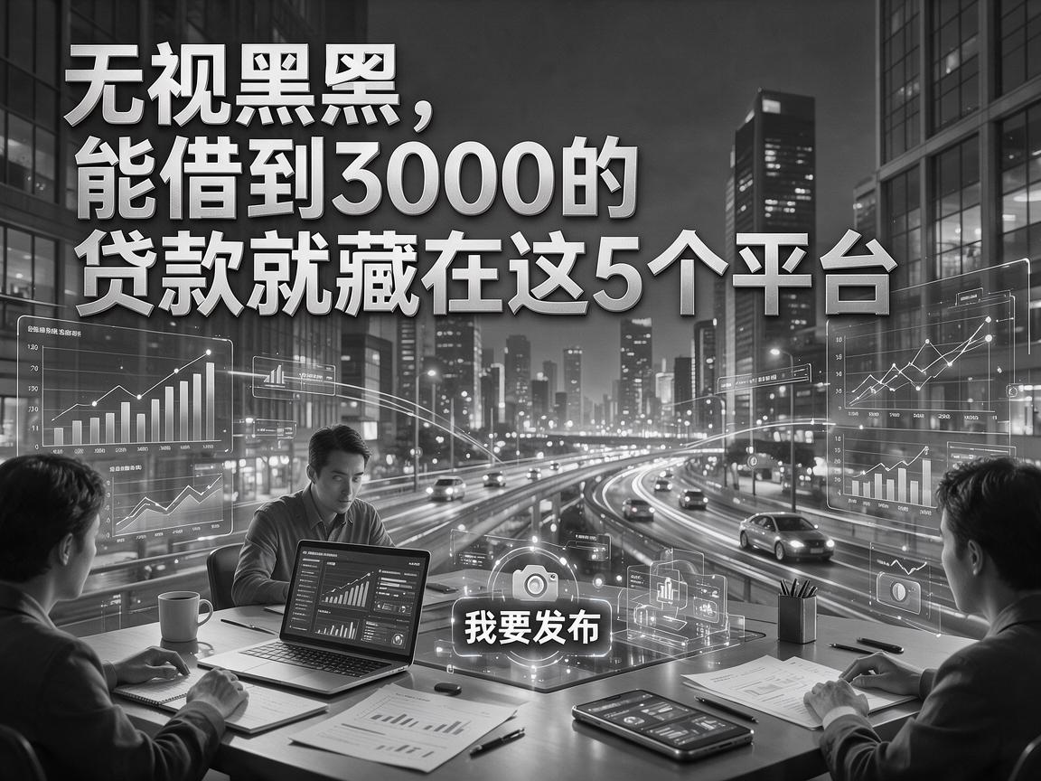 无视黑白，能借到3000的贷款就藏在这5个平台！