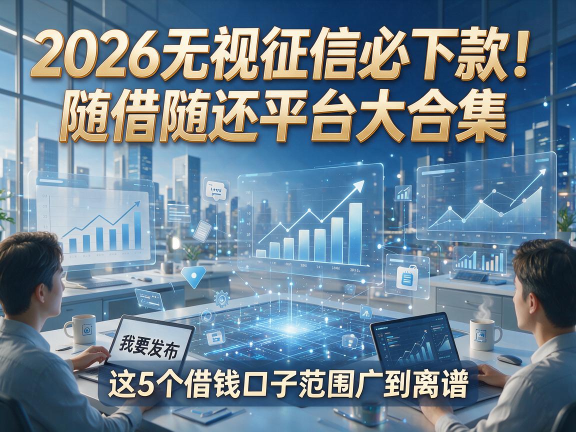 2026无视征信必下款！随借随还平台大合集，这5个借钱口子范围广到离谱